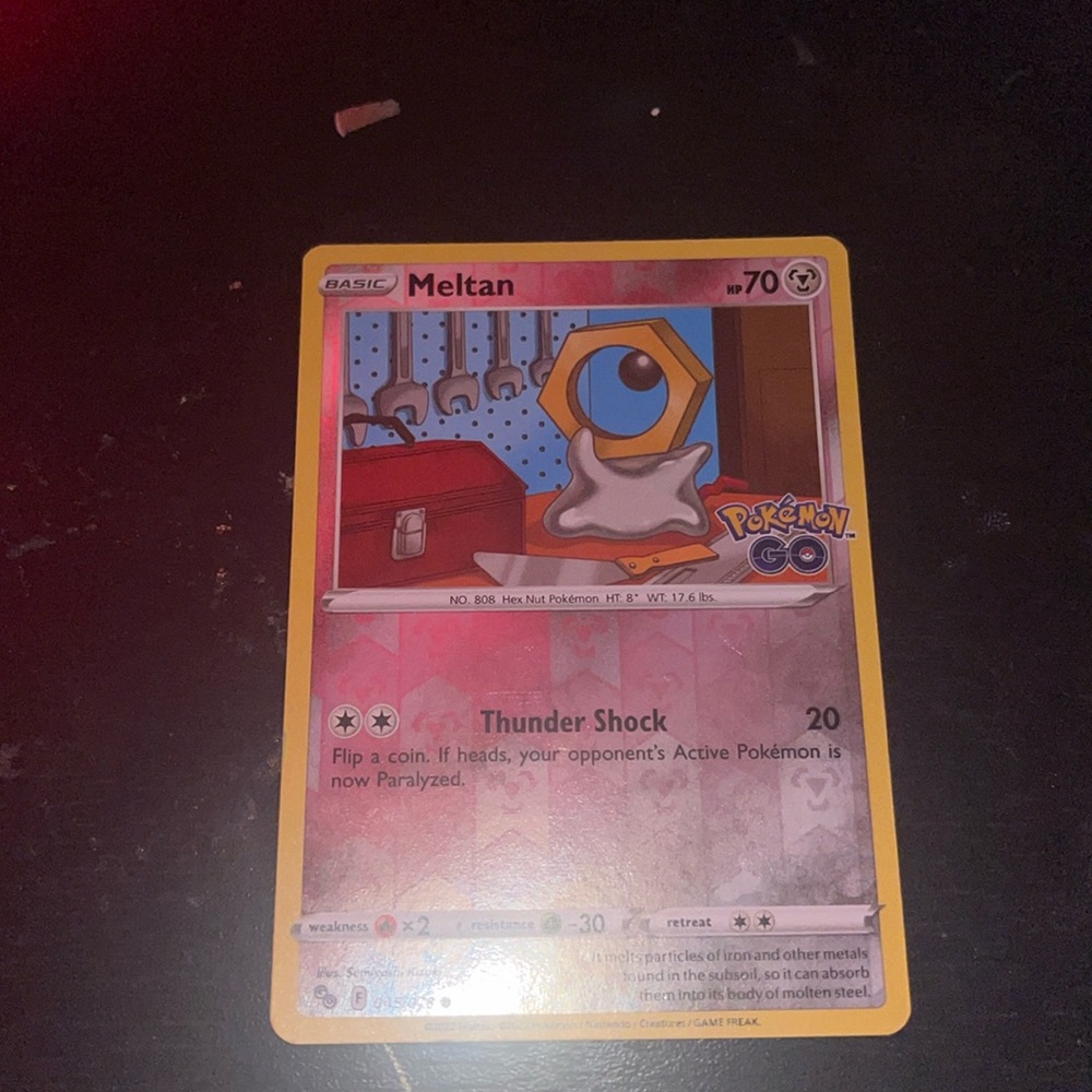 Basic-mean pokimon card (shiny)